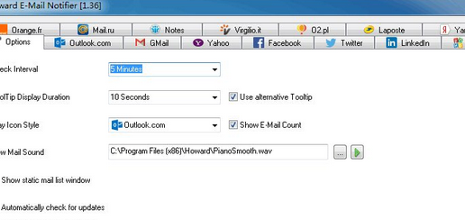 Howard Email Notifier v1.7.2.1 ʽ