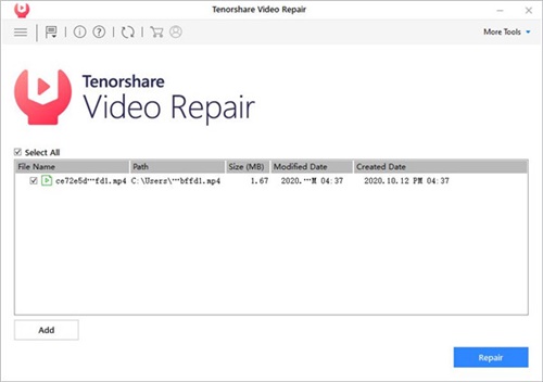 Tenorshare Video Repairʹð1