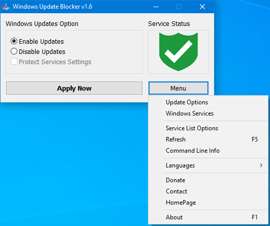 Windows Update Blocker1.6.0