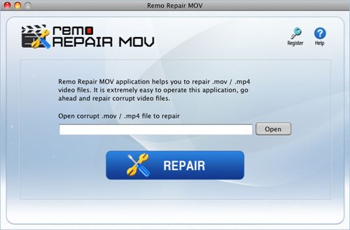 Video Repair Tool - Main Screen