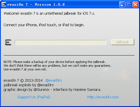 evasi0n7Խߣ v1.0.8.0ʽ