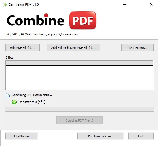 PCVARE Combine PDFPDFϲ v2.1.0.0Ѱ