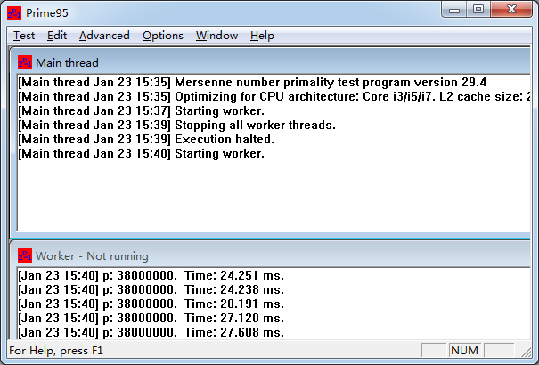 Prime95İv30.3.1.0