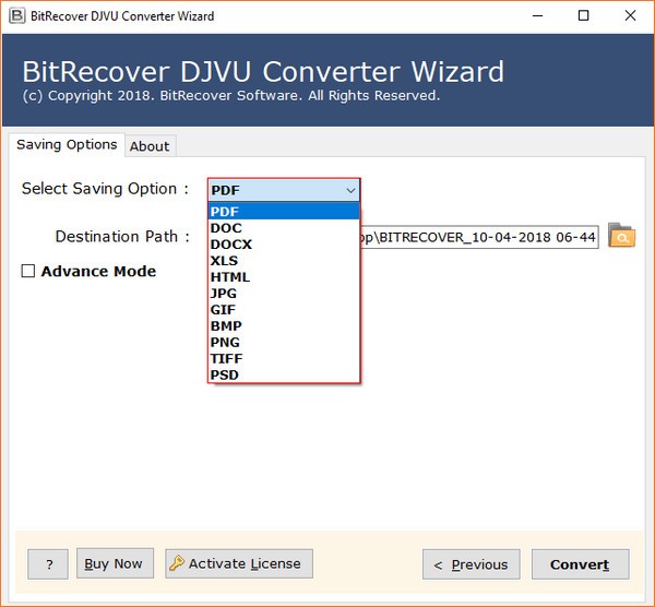 BitRecover DjVu Converter Wizardת