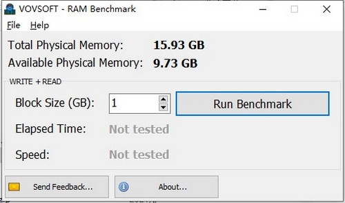 Vovsoft RAM Benchmark